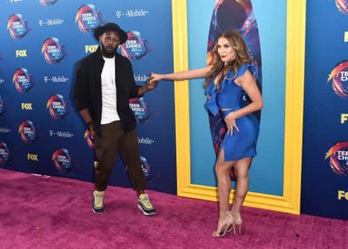 Stephen Boss and Allison Holker attends FOX's Teen Choice Awards at The Forum on August 12, 2018 in Inglewood, California. (Photo by Frazer Harrison/Getty Images)