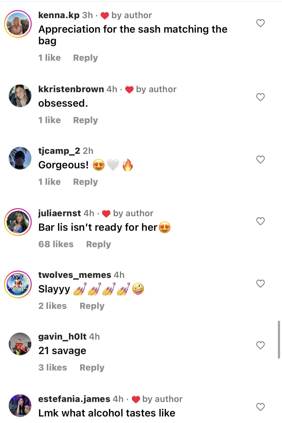 Comments on Livvy Dunne's picture (@livvydunne/Instagram)