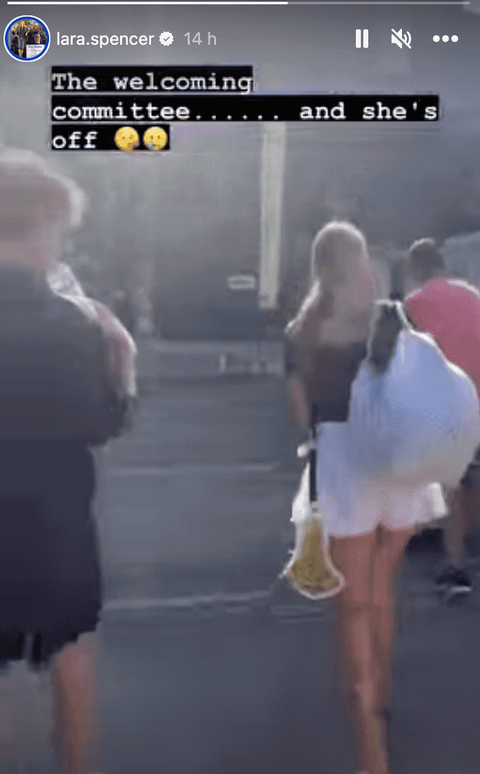 'GMA' Lara Spencer shared a glimpse of the 'welcoming committe' for freshman students at Vanderbilt University (@laraspencer/Instagram)