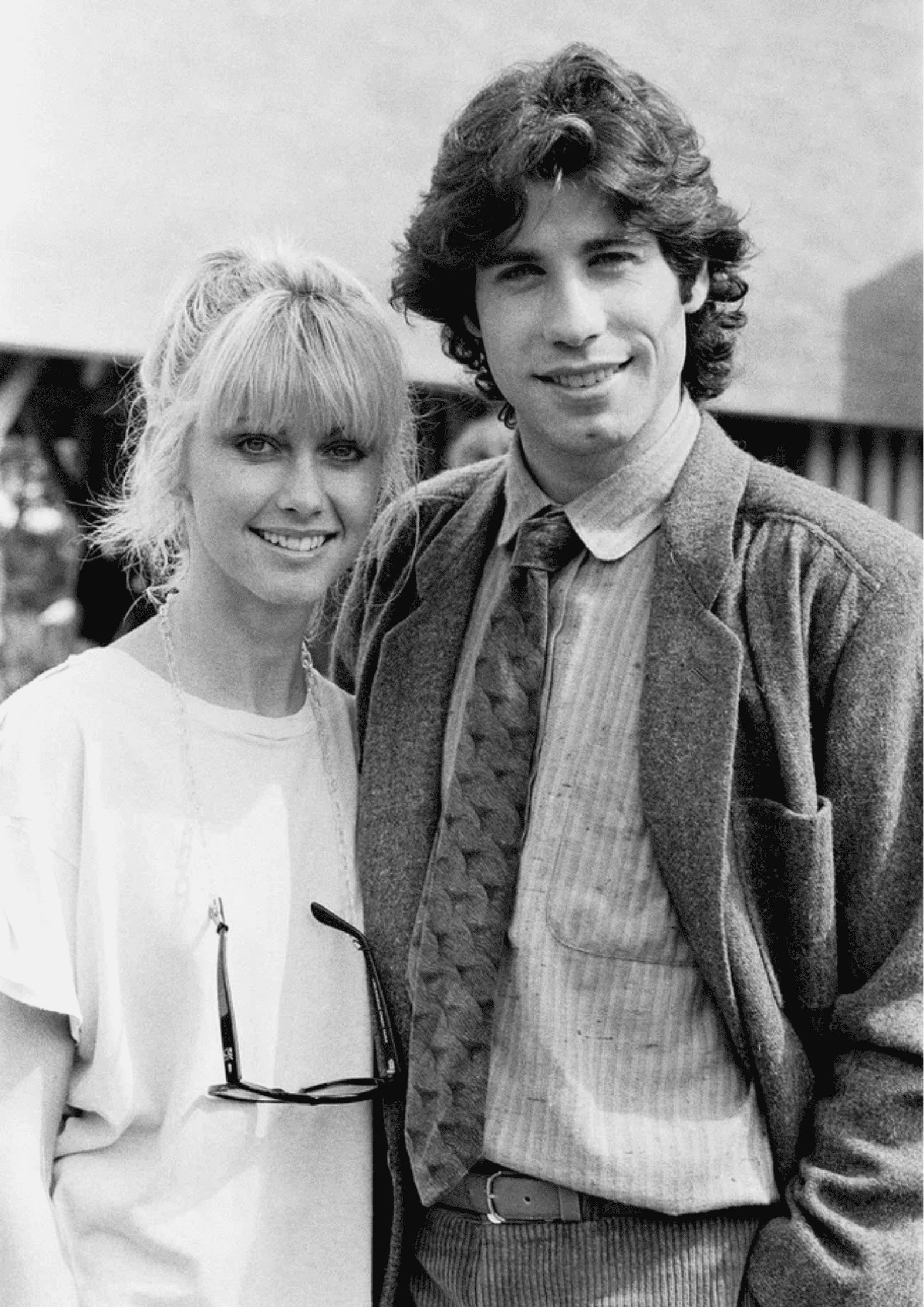 'Grease' co-stars Olivia Newton-John and John Travolta 1987 (DENNIS STONE/MIRRORPIX/GETTY IMAGES)