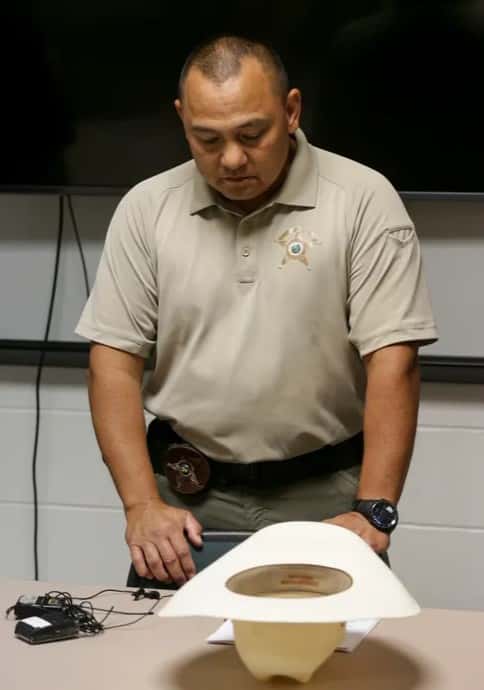 Rich Kelly, the Clinton County Sheriff at the time (Journal and Courier/ Screengrab)