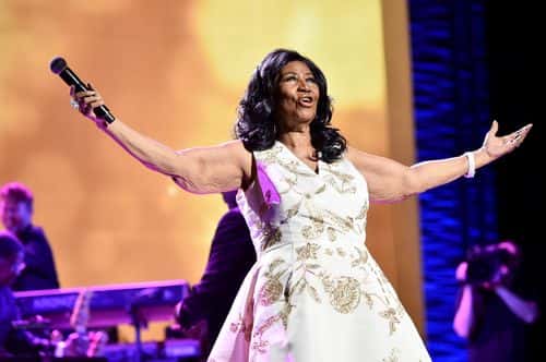 Aretha Franklin performs onstage during the 