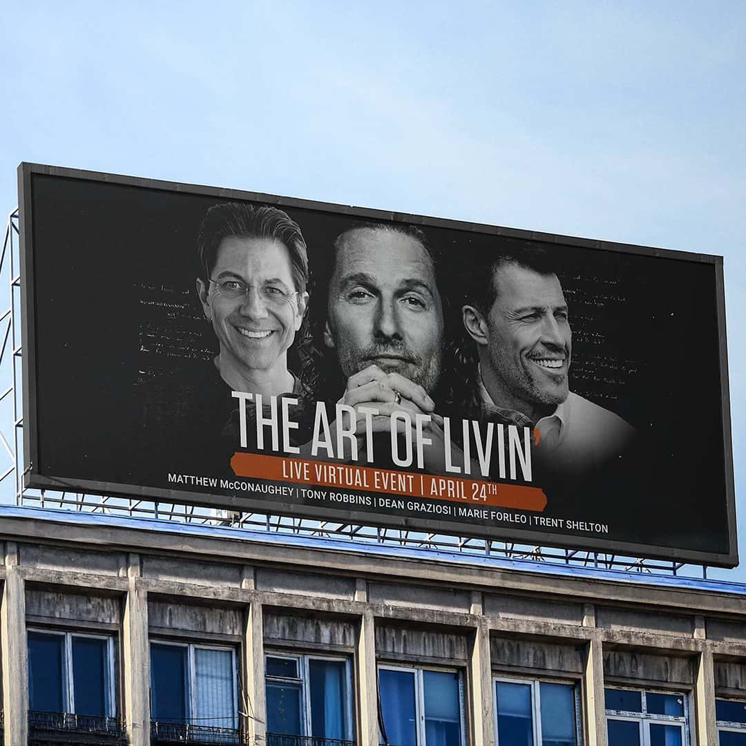 The Oscar-winning actor hosted the webinar on April 24, during which he offered vague advice about self-improvement (matthewmcconaughey/Instagram)