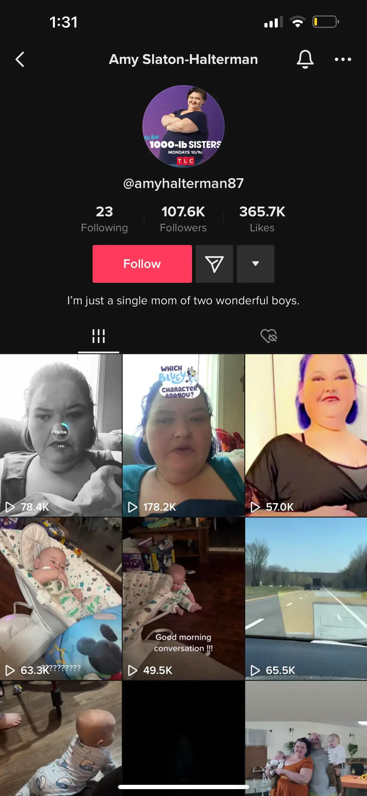 Amy Slaton's TikTok bio (TikTok)