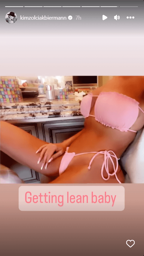 Kim Zolciak-Biermann shows off her lean body (Instagram/@kimzolciakbiermann)