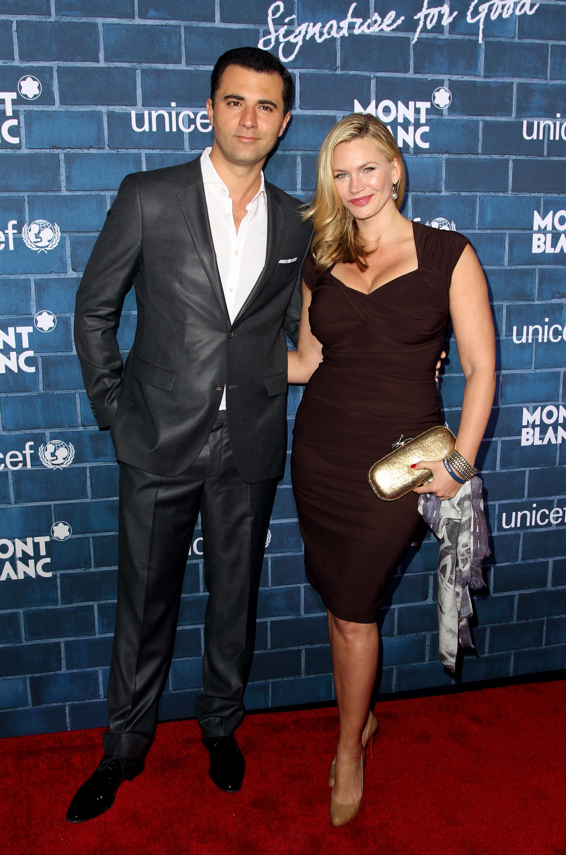 Darius Campbell  and Natasha Henstridge attend a Pre-Oscar charity brunch hosted by Montblanc and UNICEF to celebrate the launch of their new
