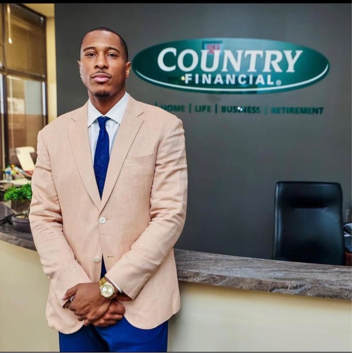 Rodney Blackstock is three inches taller than Maria Taylor (Rodney Blackstock/Facebook)