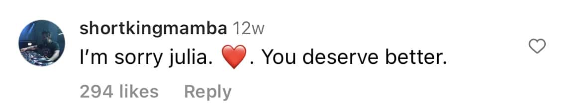 A glimpse of picture from Julia Rose's Instagram post (@juliaroseforpresident/Instagram)