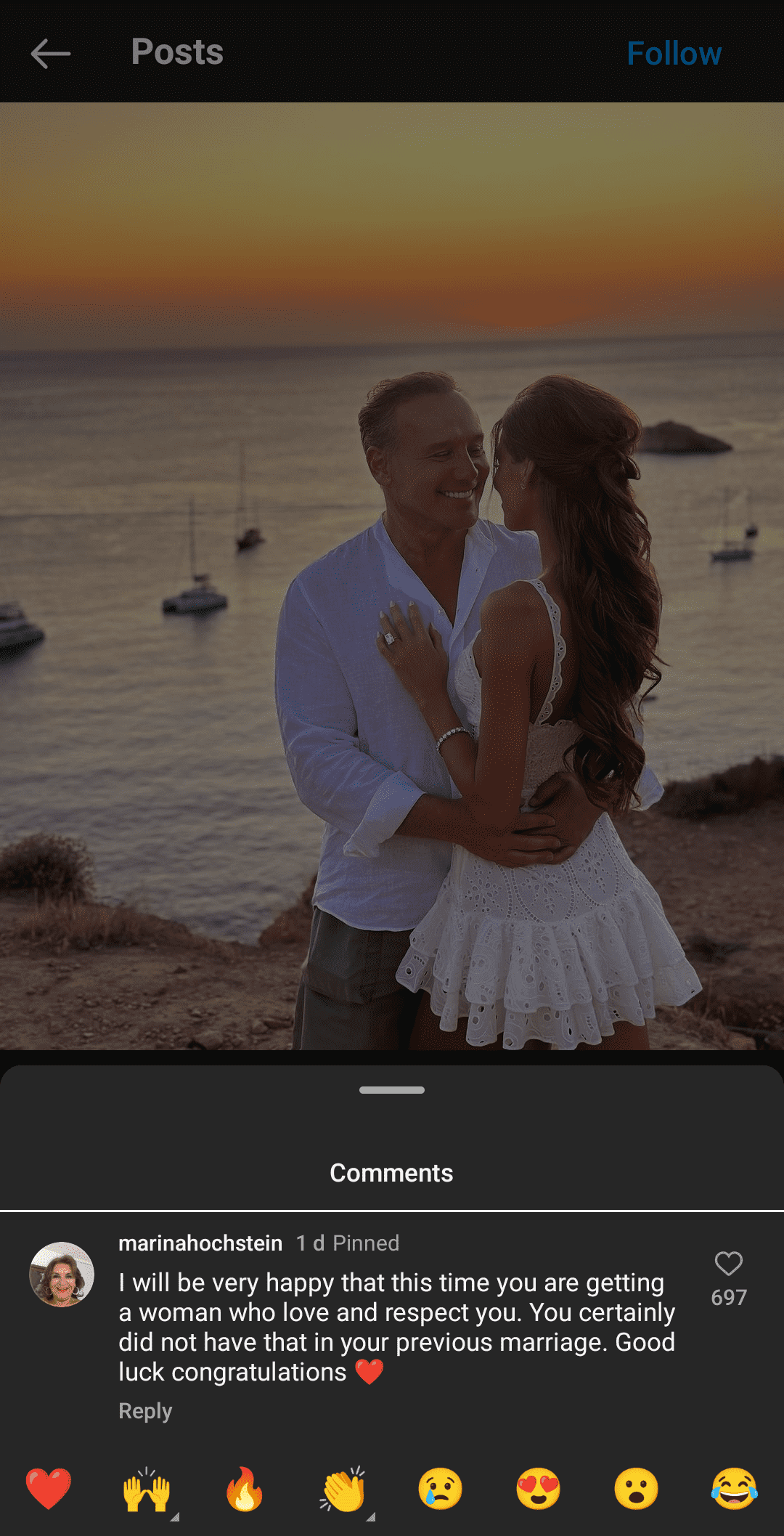 Marina Hochstein takes a dig at Lisa Hochstein in her congratulatory remark for son Lenny Hochstein 