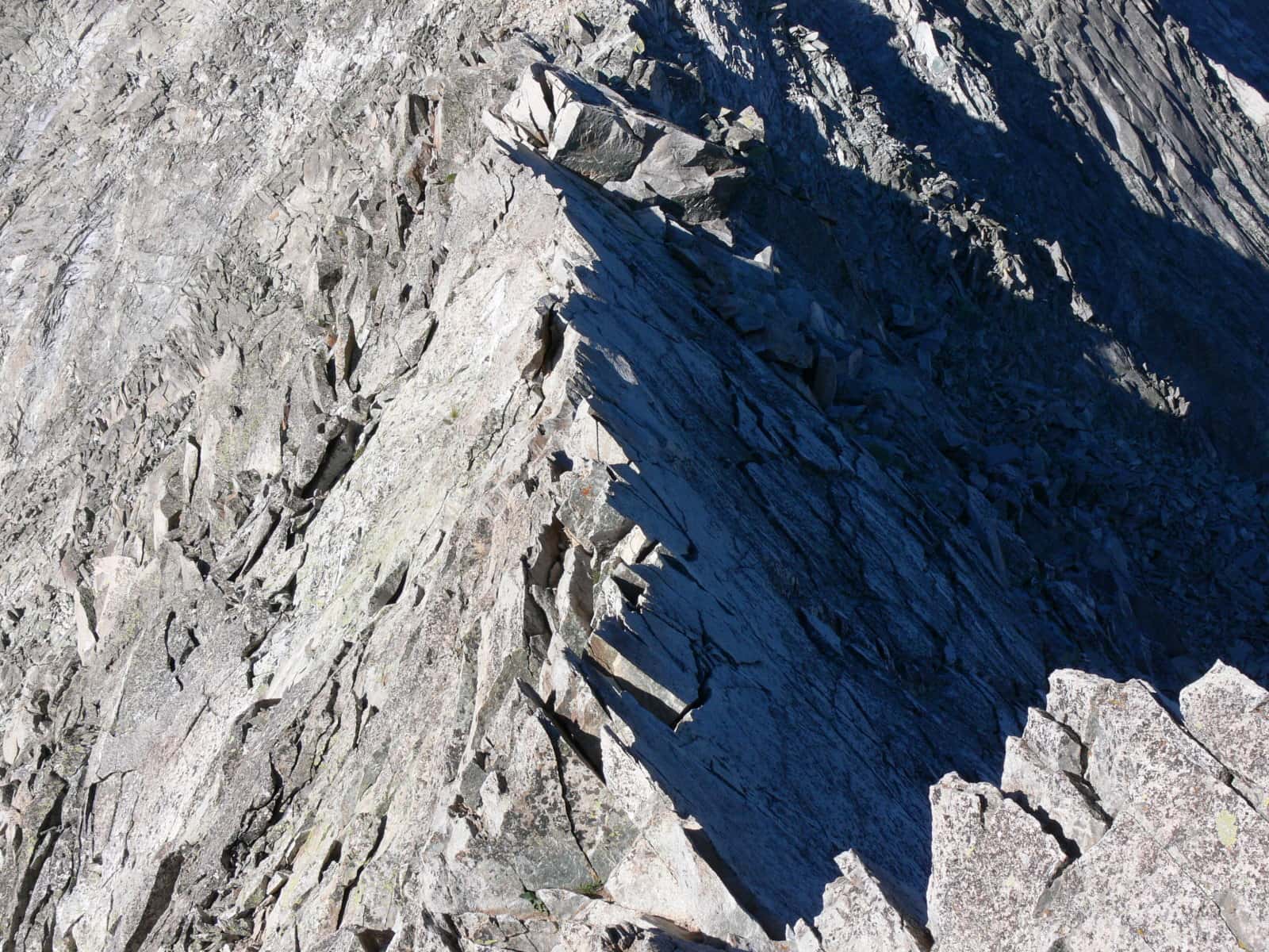 Capitol Peak Knife Edge - the hiker is believed to have been crossing this mark. (Wikipedia)