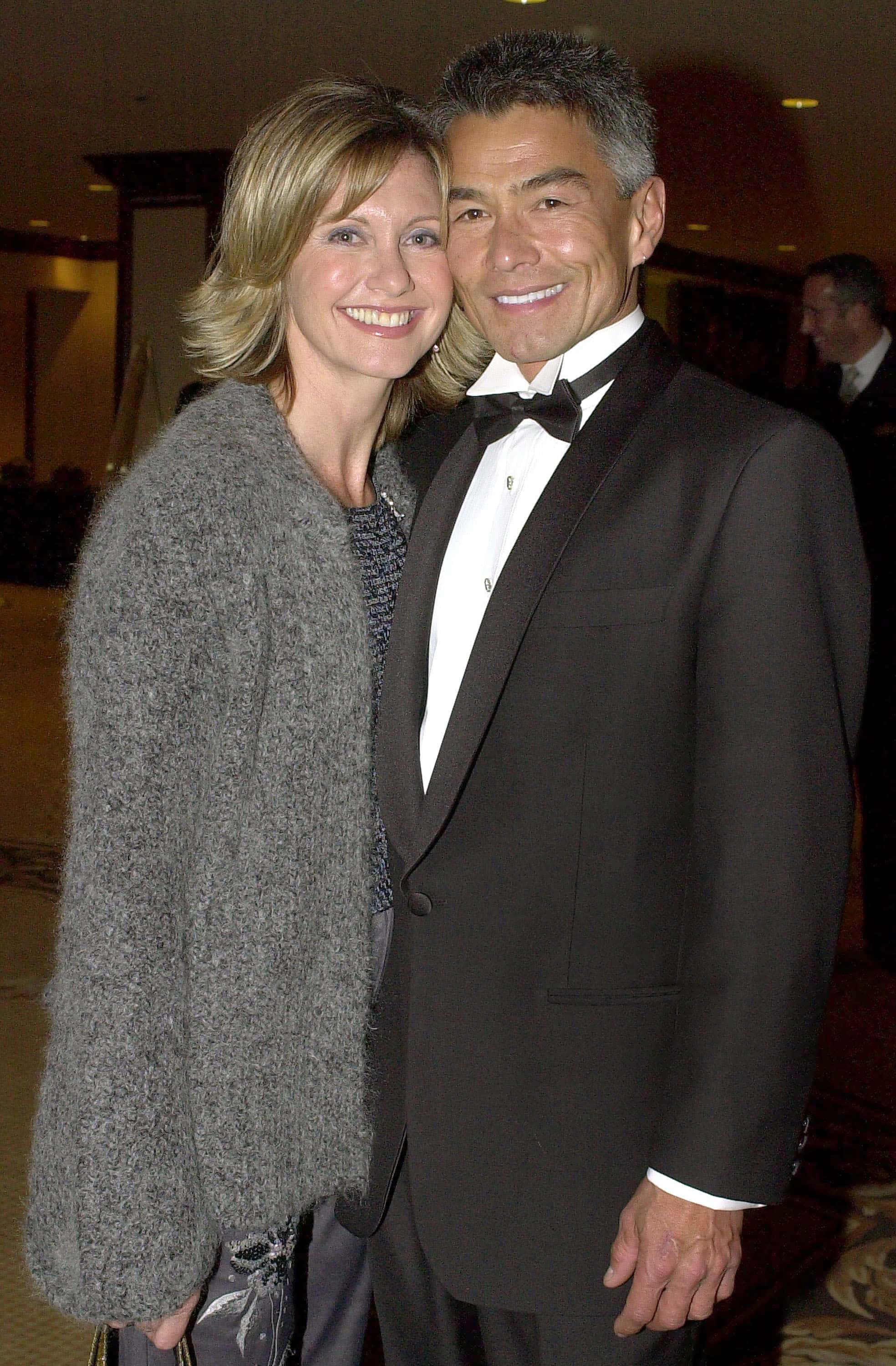 10th Annual Human Rights Campaign Gala
385570 01: Actress Olivia Newton-John poses with her boyfriend Patrick McDermott at the 10th Annual Human Rights Campaign Gala, February 17, 2001 in Los Angeles, CA. (Photo by Newsmakers/Getty Images)