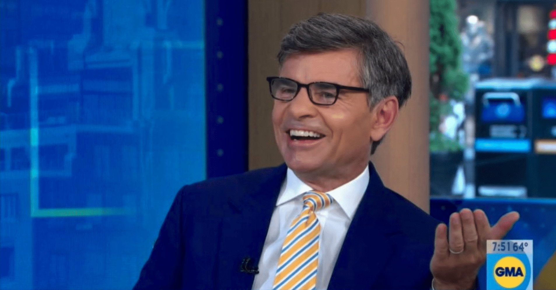 Co-host George Stephanopoulos jumped in to defend Lara Spence's health warning (ABC)