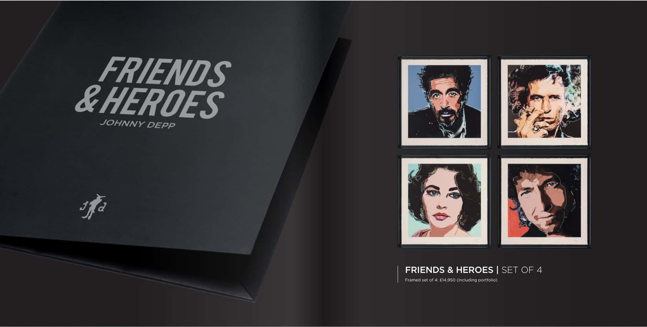 Brochure for Johnny Depp's debut collection (Castle Fine Art)