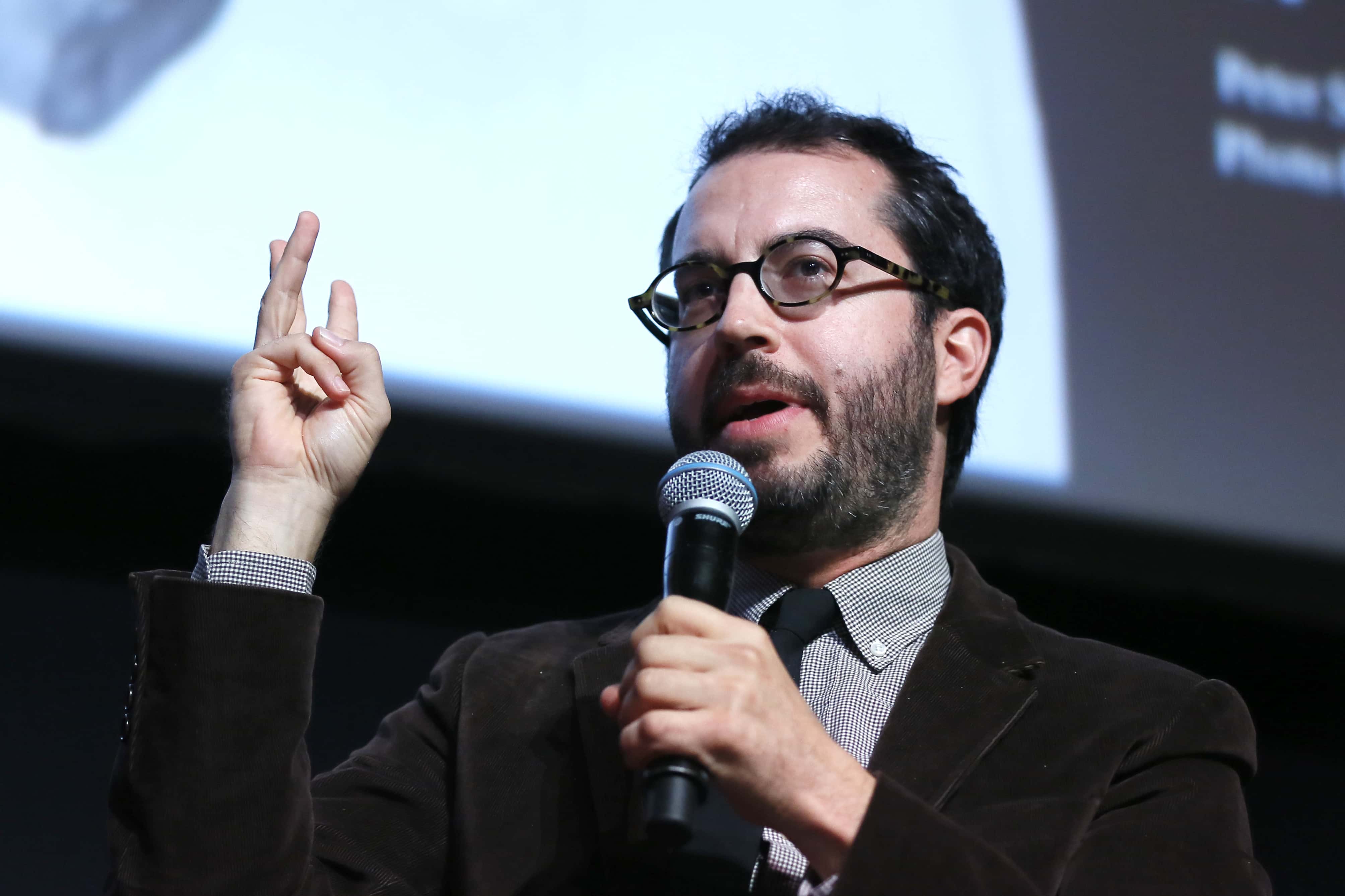 Jonathan Safran Foer meets the audience during the 13th Rome Film Fest at Auditorium Parco Della Musica on October 20, 2018, in Rome, Italy. (Photo by Ernesto S. Ruscio/Getty Images)