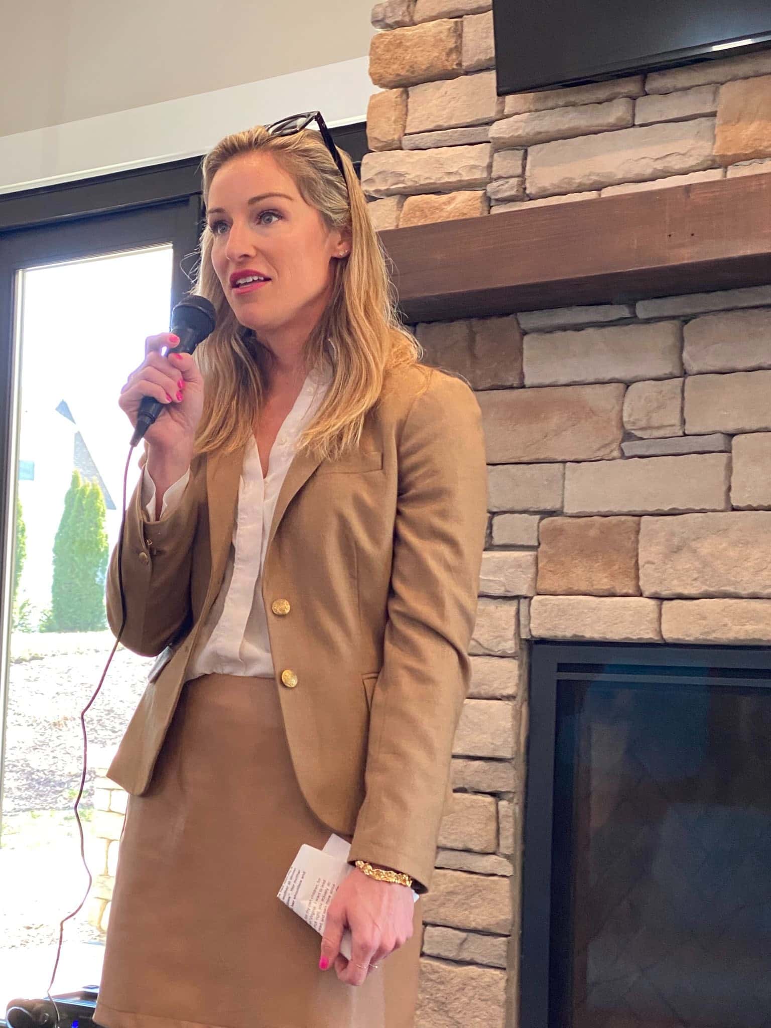 Susanna Gibson, who is running in a competitive race to represent District 57 in Richmond, allegedly hosted more than a dozen of live romps with her husband, John David Gibson, on the platform. (Susanna Gibson for Virginia House of Delegates, District 57/Facebook)