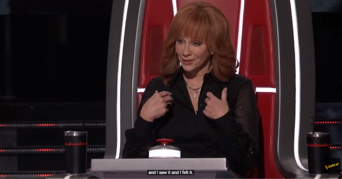 Reba McEntire was moved by Dylan Carter's Blind Audition on 'The Voice' Season 24 (YouTube/TheVoice)