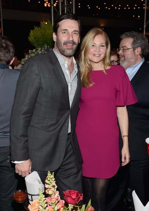 Jon Hamm and Jennifer Westfeldt attend the 