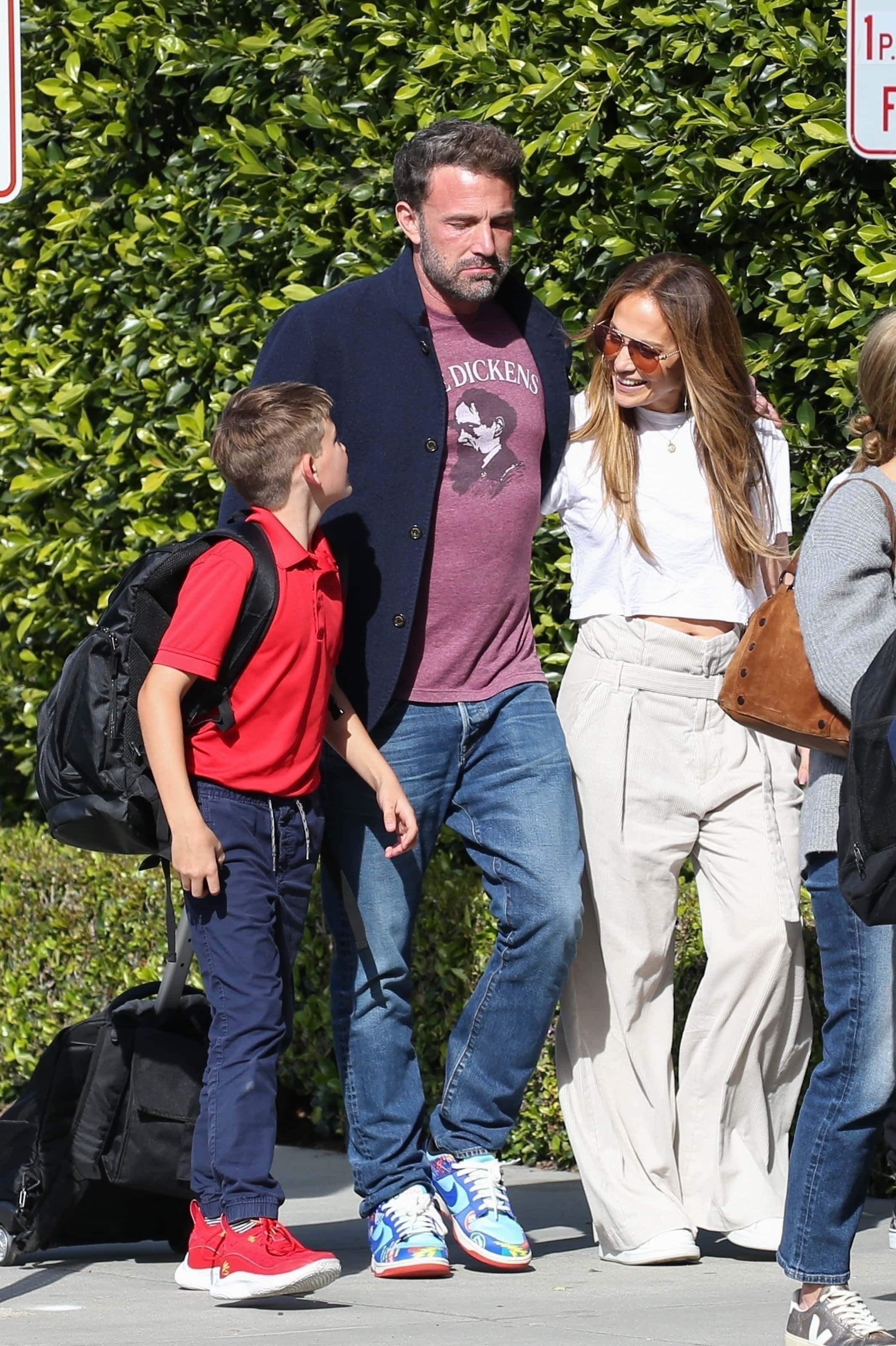 Jennifer Lopez, 53, and husband, Ben Affleck, 50, were seen stepping out in Santa Monica (backgrid)