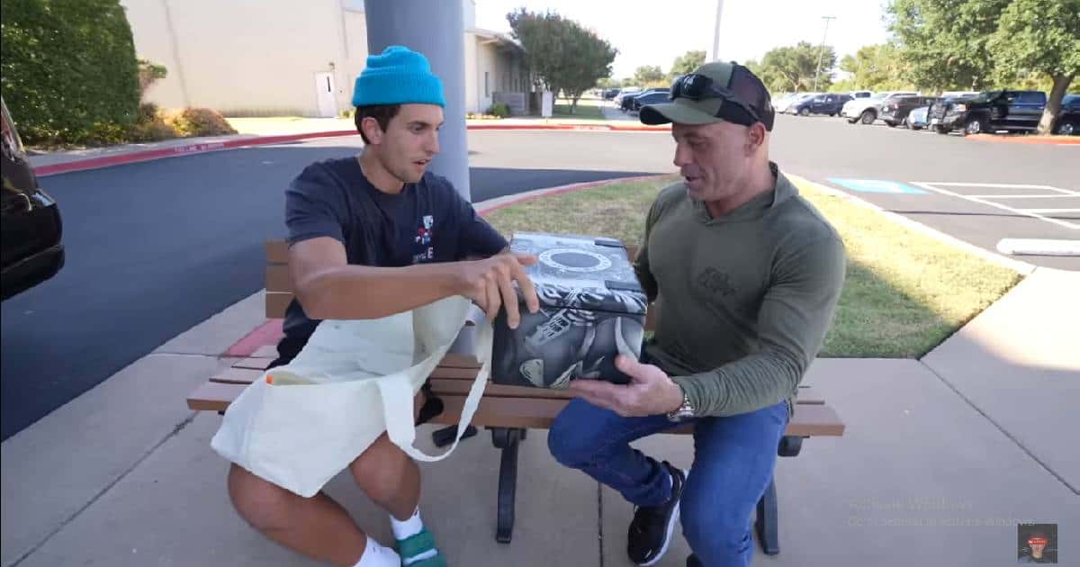 Marko gifted custom shoes to Joe Rogan (MARKO/ YouTube)