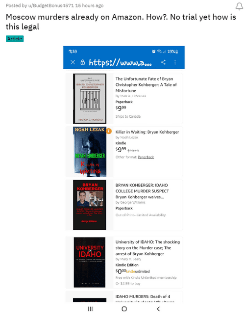 A reddit user posted a screenshot allegedly from Amazon and wrote,