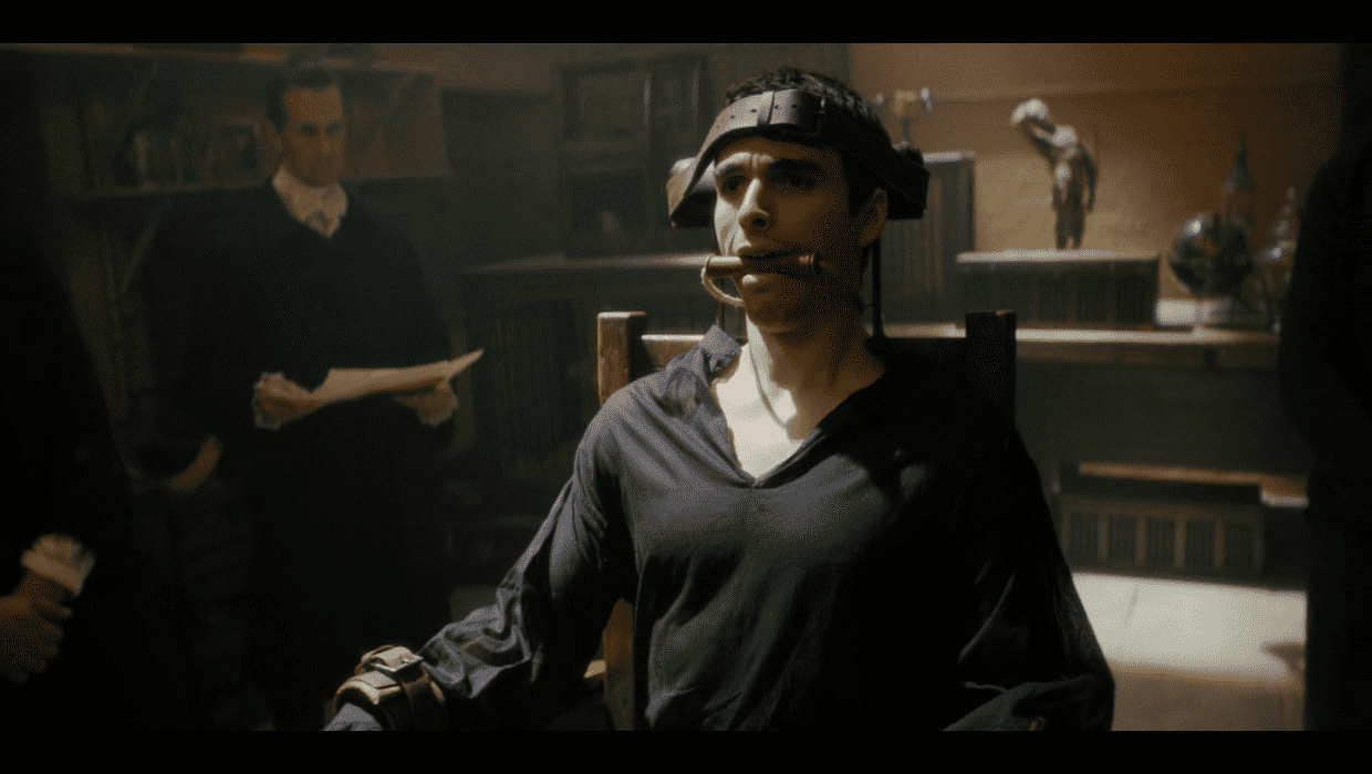 Scene from 'Queen Charlotte: A Bridgerton Story' Episode 4 starring King George