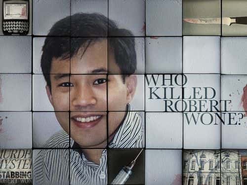 Official poster of 'Who Killed Robert Wone?' (Peacock)