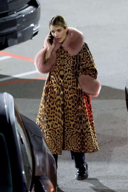 Emma Roberts was out for dinner (Backgrid)