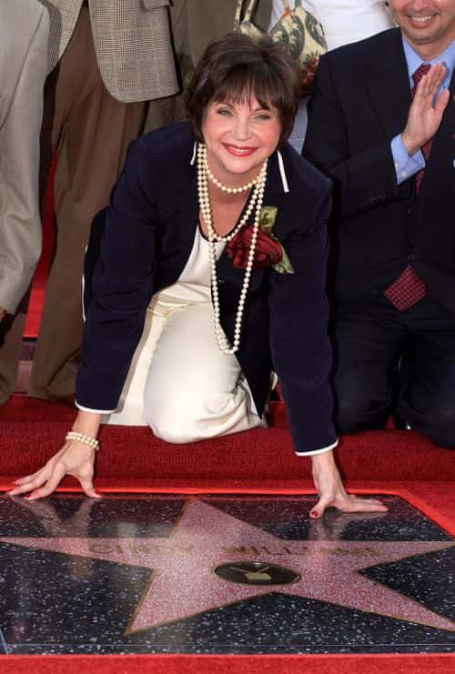 Actress Cindy Williams attends the ceremony honoring her and actress Penny Marshall each with a star on the Hollywood Walk of Fame on August 12, 2004 in Hollywood, California.