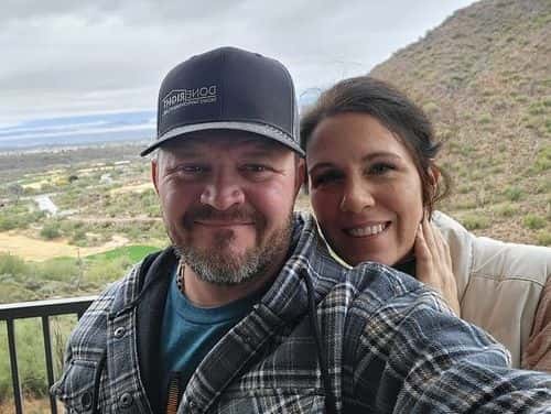 Jagger Shaw's father Tom Shaw and his fiance (Tom Shaw/Facebook)