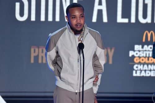 G Herbo speaks onstage during the BET Awards 2023 at Microsoft Theater on June 25, 2023 in Los Angeles, California.