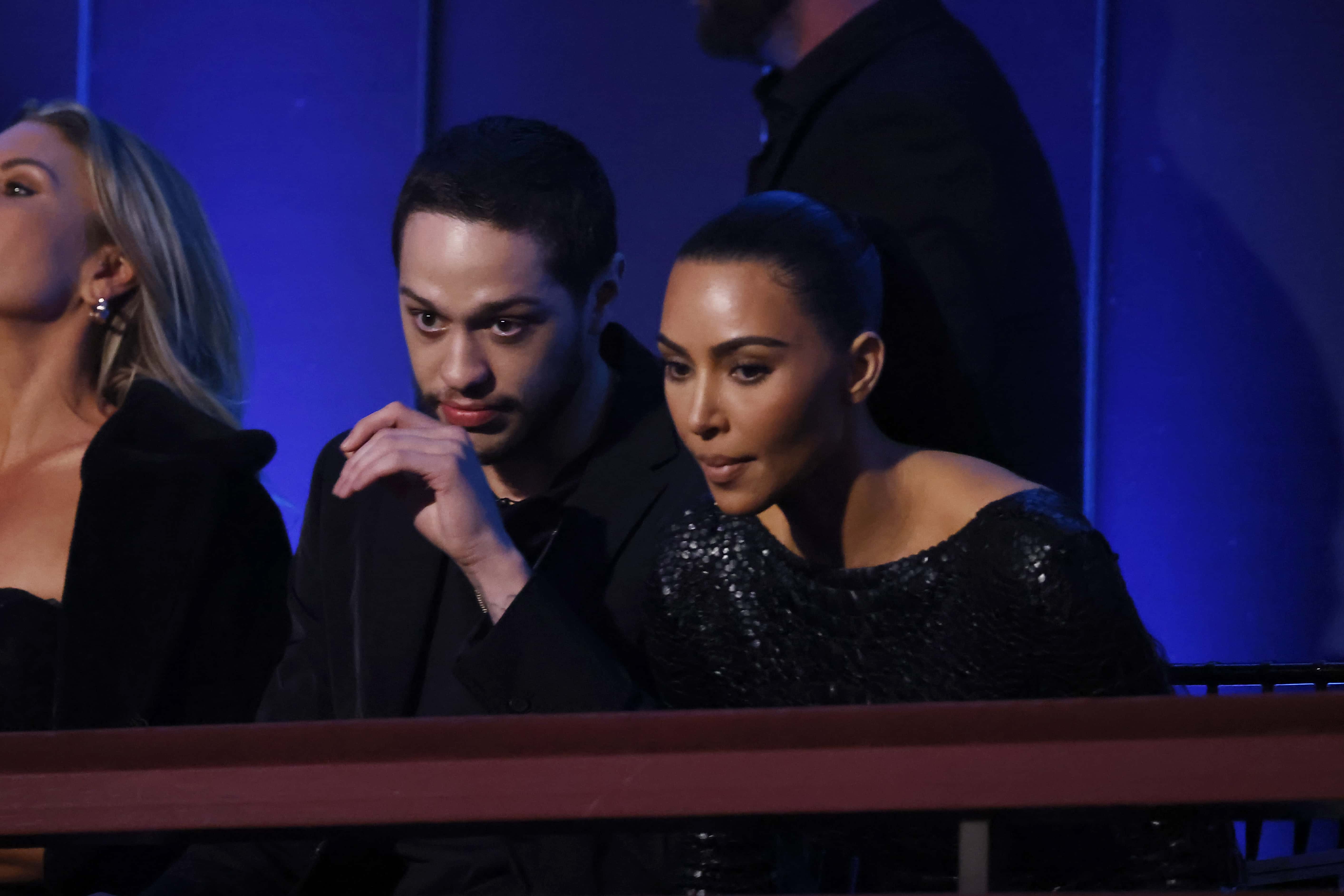 WASHINGTON, DC - APRIL 24: Pete Davidson and Kim Kardashian attend the 23rd Annual Mark Twain Prize For American Humor at The Kennedy Center on April 24, 2022 in Washington, DC. (Photo by Paul Morigi/Getty Images)

