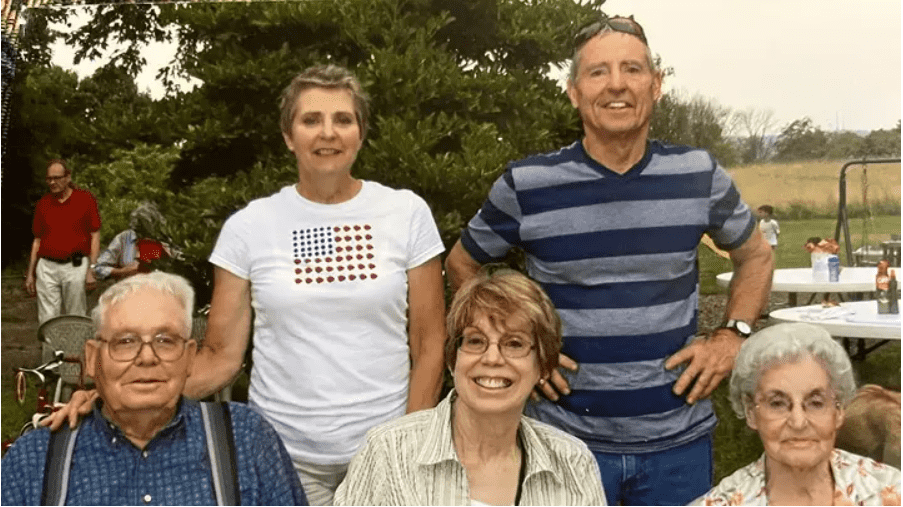 Hubert and June Malicote with their three children: Jo (top left), Sam (top right) and Theresa (first row, middle). (Photo courtesy the Malicote family)