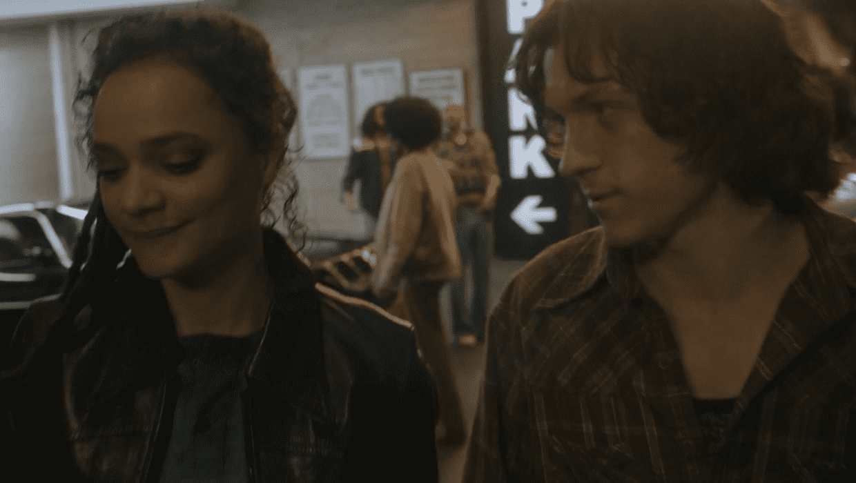 Tom Holland as Danny Sullivan and Sasha Lane as Ariana in a still from 'The Crowded Room' (Apple TV+)