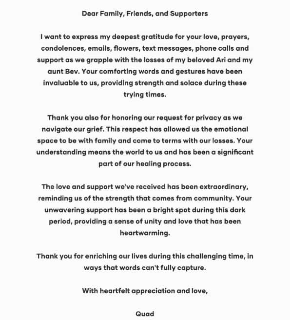 'Married to Medicine' star Quad Webb writes heartfelt note about the death of her aunt and niece (Instagram/@absolutelyquad)