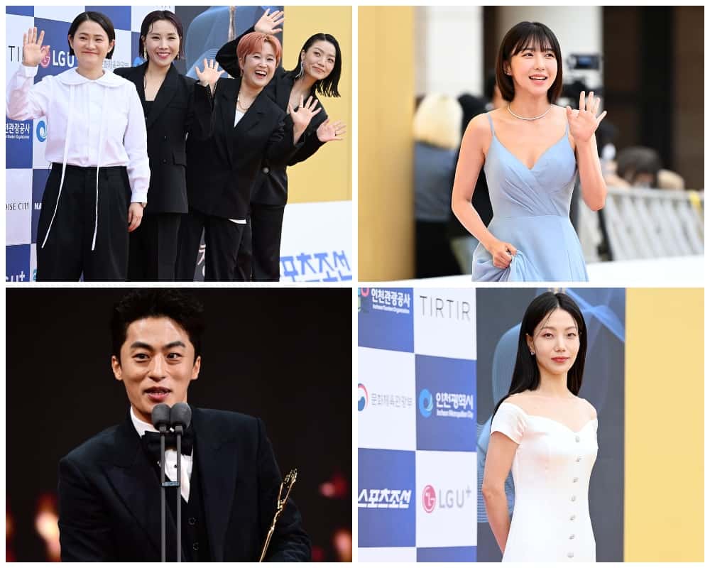 Celeb Five, Joo Hyun-young, Koo Kyo-hwan and Kim Shin-rok at the award show (Sports Chosun/Naver)