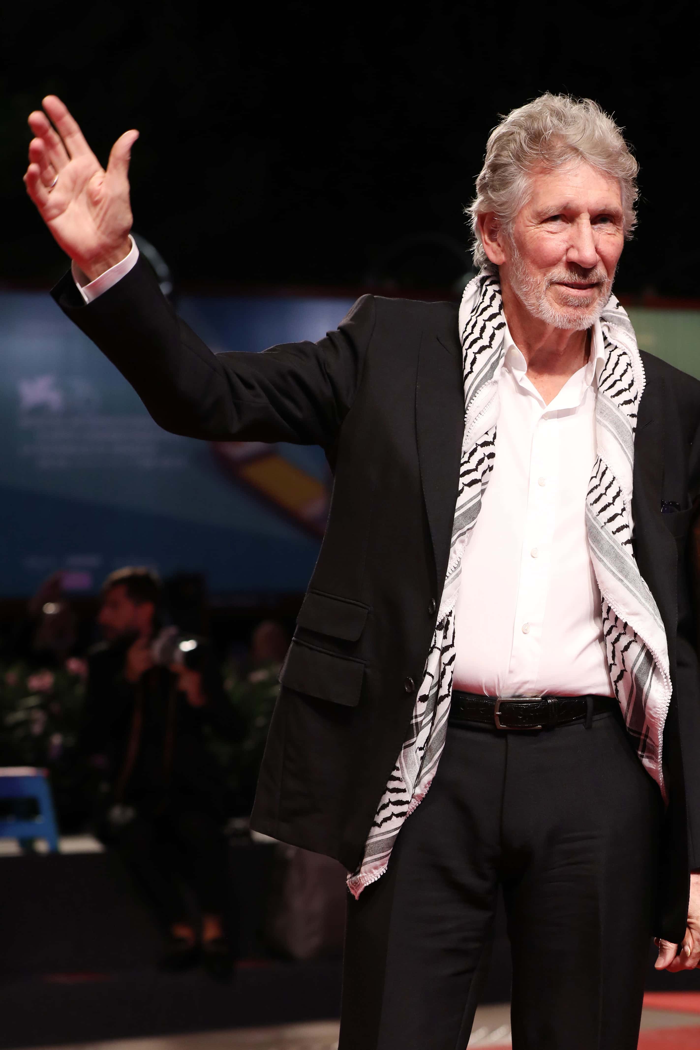 Roger Waters walks the red carpet ahead of the