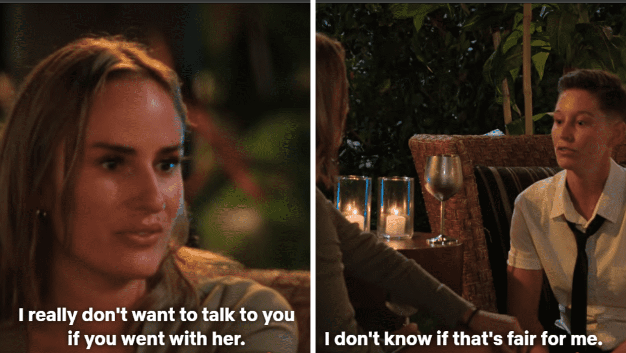 Vanessa doesn't want Xander to date Yoly in 'The Ultimatum: Queer Love' (netflix)