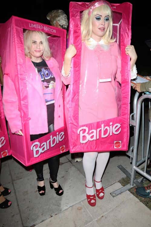 Rebel Wilson, along with her friends go as a Barbie doll for the 2022 Casamigos Halloween party held in Beverly Hills. (Backgrid)