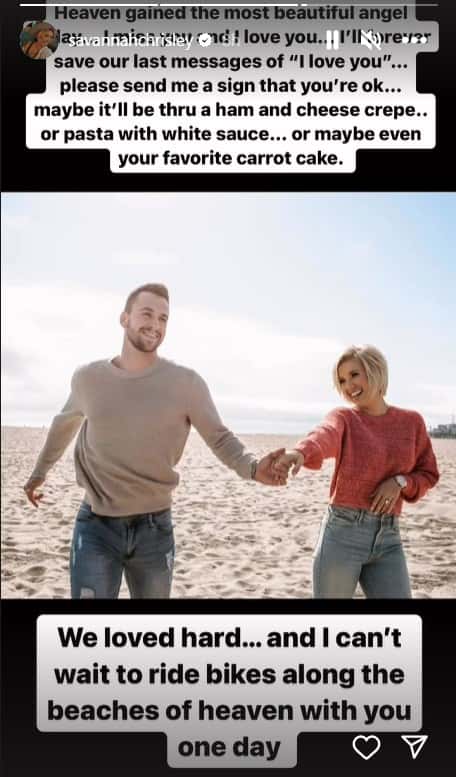 Savannah Chrisley's tribute post for Nic Kerdiles (Instagram/@savannahchrisley)