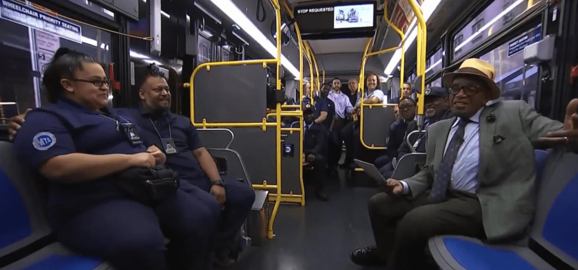 'TODAY' host Al Roker reporting live while speaking to the bus drivers in New York City (TODAY)