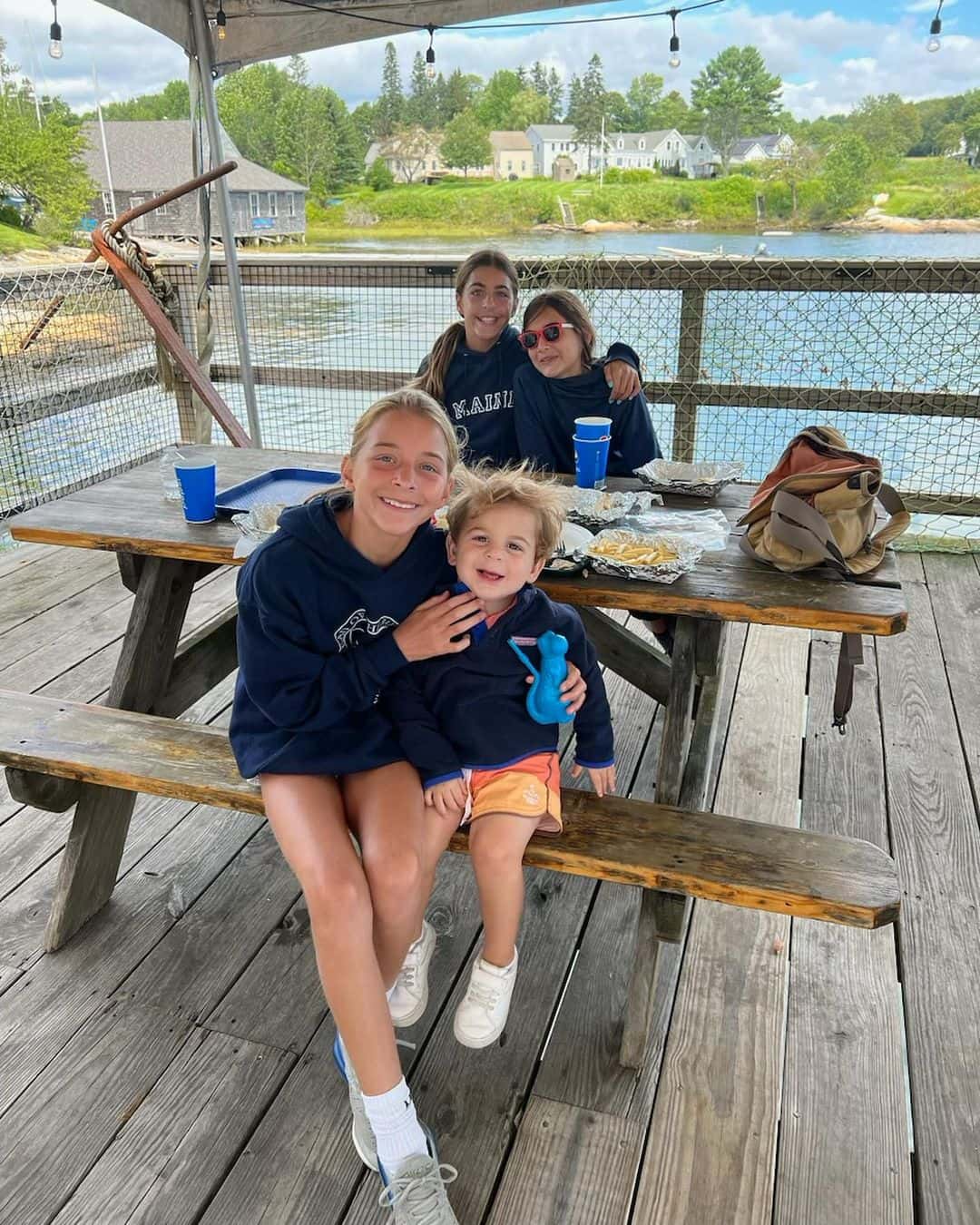 All the Watters children out on family cacation in Miane (@emmawatters__/Instagram)