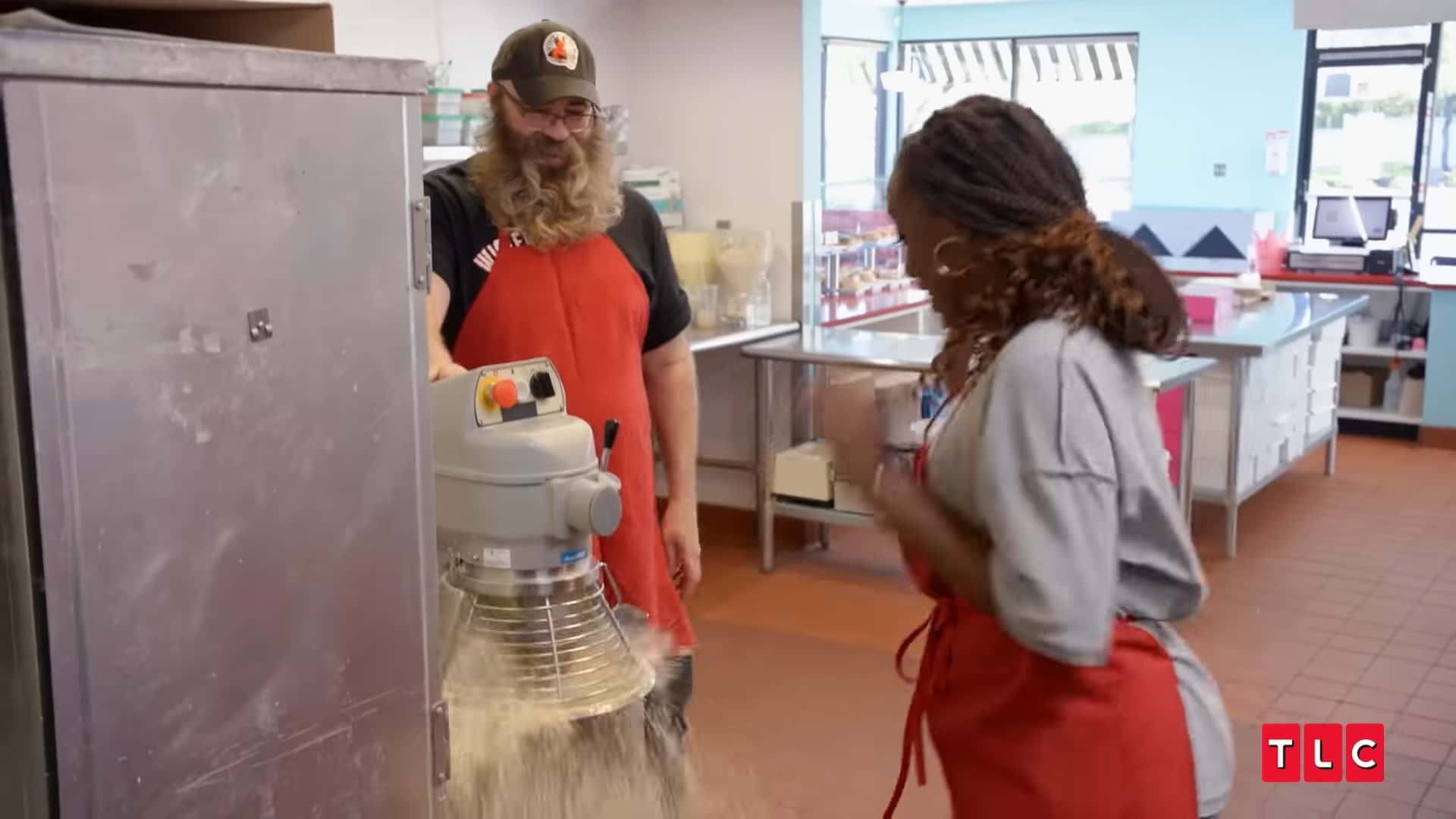 Darian Derrico messes up during her first job (YouTube/tlc)
