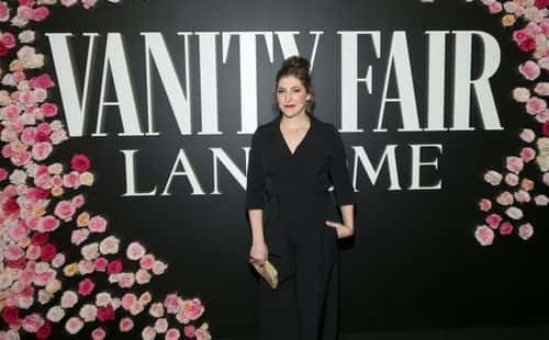 Mayim Bialik attends Vanity Fair and Lancôme Celebrate The Future Of Hollywood, at Mother Wolf, on March 24, 2022 in Los Angeles, California. (Photo by Phillip Faraone/Getty Images for Vanity Fair)