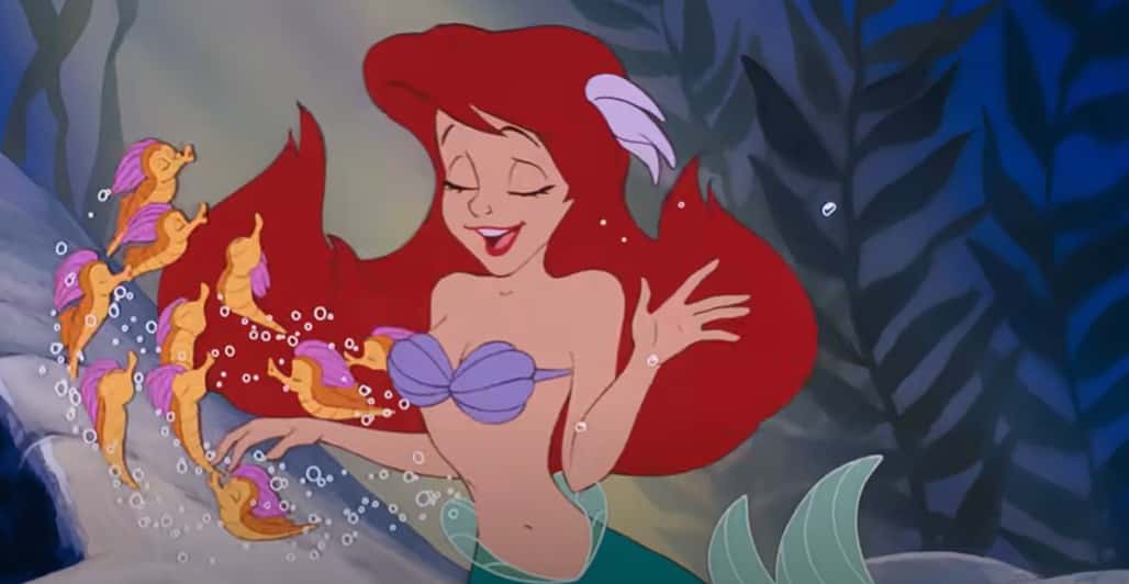 Mermaid princess Ariel in 1989 