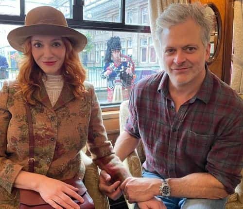 Christina Hendricks shares picture from Scotland tour (@actuallychristinahendricks/Instagram)