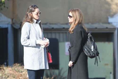 Maria Shriver, Schwarzenegger's mother and her sister Christina were also present. (Backgrid)