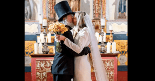 Michael Lockwood and Stephanie Hobgood exchanged vows in Santa Barbara (instagram.com/bogdanweddings)