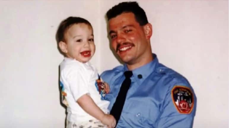 Pete Davidson was only seven-years-old when Scott died while serving his nation (Peacock/YouTube)