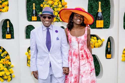 Al Roker and Deborah Roberts attends the 2023 Veuve Clicquot Polo Classic at Liberty State Park on June 03, 2023 in Jersey City, New Jersey.