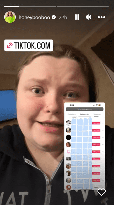 Mama June's youngest daughter Honey Boo Boo slams TikTok (Instagram/@honeybooboo)